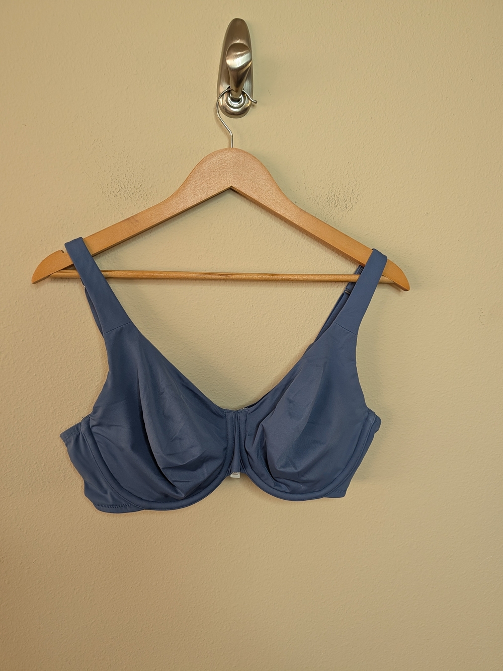 Cacique Unlined Full Coverage Underwire Bra Smooth Dusty Blue 38DD